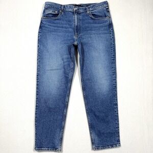 Alex Mill Jeans Womens 32 Amber Mid Rise Vintage Medium Indigo Made in USA Denim